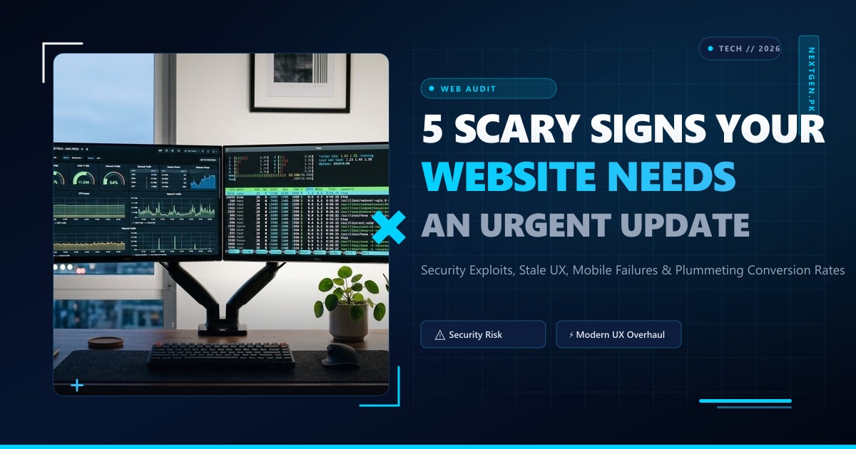 5 Scary Signs Your Website Needs Updating! (The 2026 Red-Flag Diagnostic)