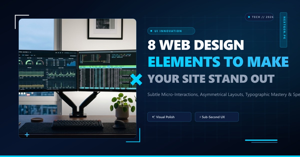 8 Web Design Elements to Make Your Website Stand Out in 2026: The UX Innovation Guide