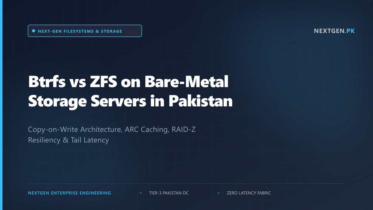 Btrfs vs ZFS on Bare-Metal Storage Servers in Pakistan