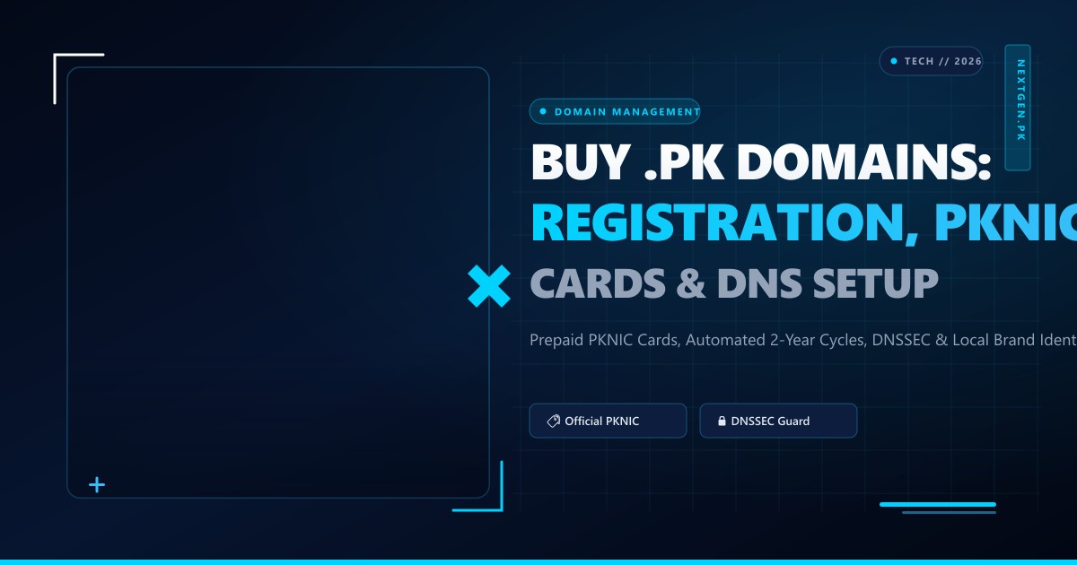 Buy .PK Domain Registration in Pakistan: PKNIC Prepaid Cards, DNS Management & Renewal Guide (2026)