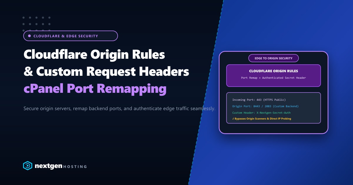 Cloudflare Origin Rules & Custom Headers: Secure Port Remapping for cPanel in Pakistan