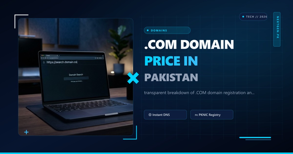 .COM Domain Price in Pakistan: Rates, Renewal Costs & Hidden Fees (2026)