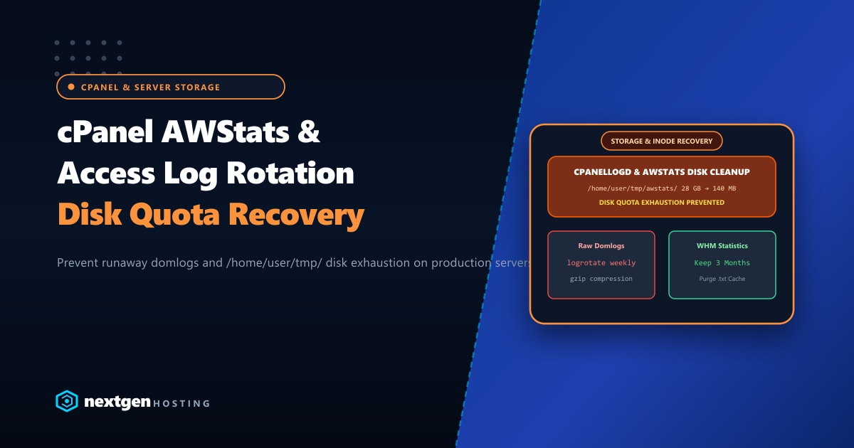 cPanel AWStats & Access Log Rotation: Preventing Disk Quota Exhaustion in Pakistan