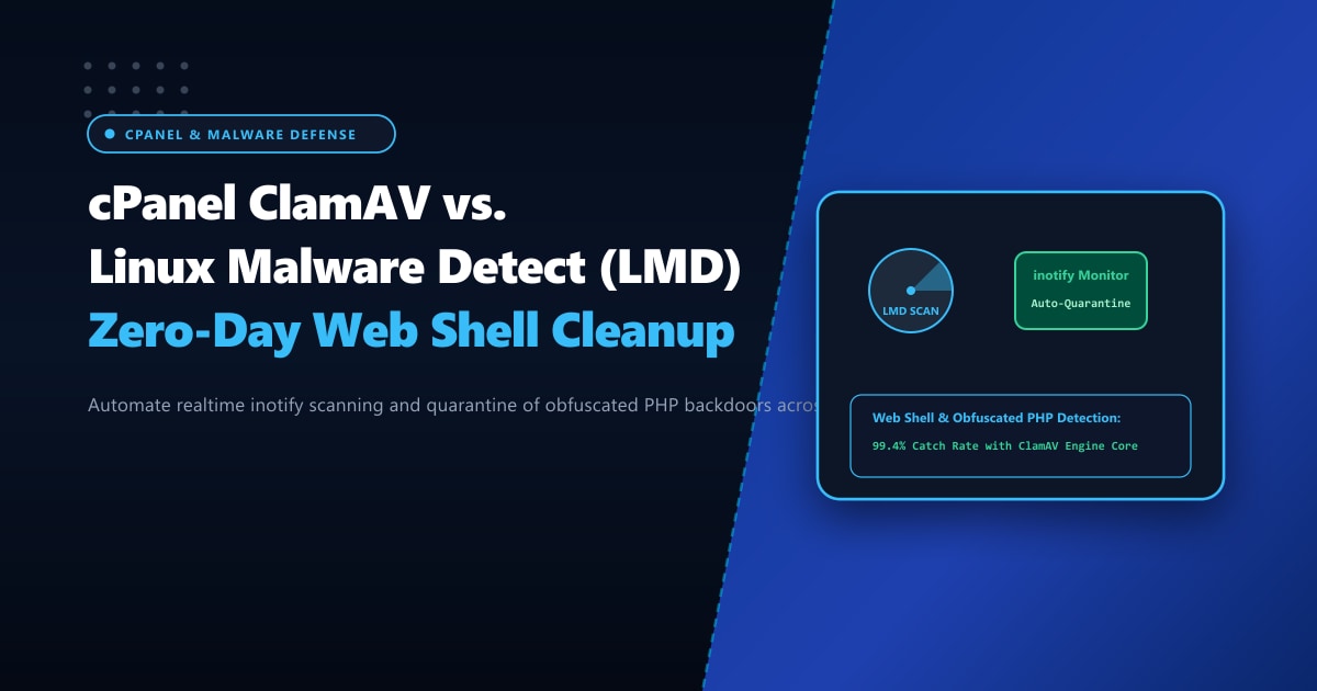 cPanel ClamAV vs. Linux Malware Detect (LMD): Zero-Day Web Shell Cleanup in Pakistan