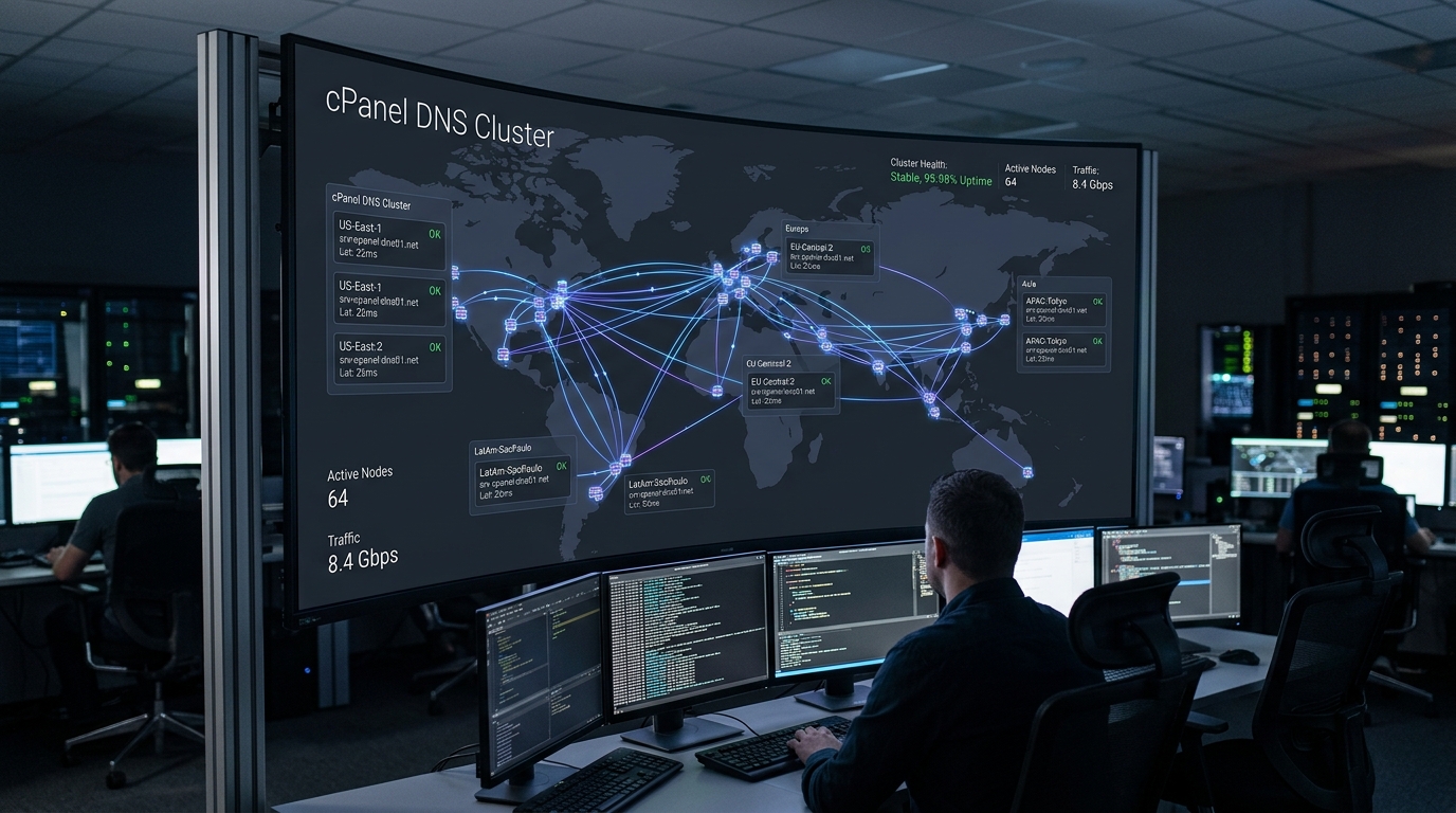 cPanel DNS Cluster Architecture: Building Geographically Redundant High-Availability Nameservers in Pakistan