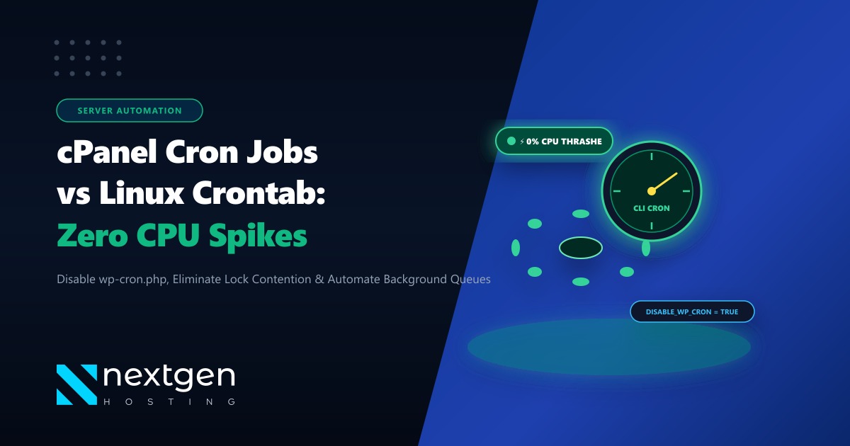 cPanel Cron Jobs vs. Real Linux Crontab: Preventing CPU Spikes (2026)