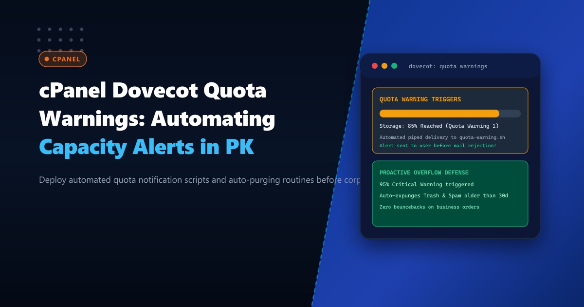 cPanel Dovecot Quota Warning Scripts: Automating Capacity Alerts in Pakistan