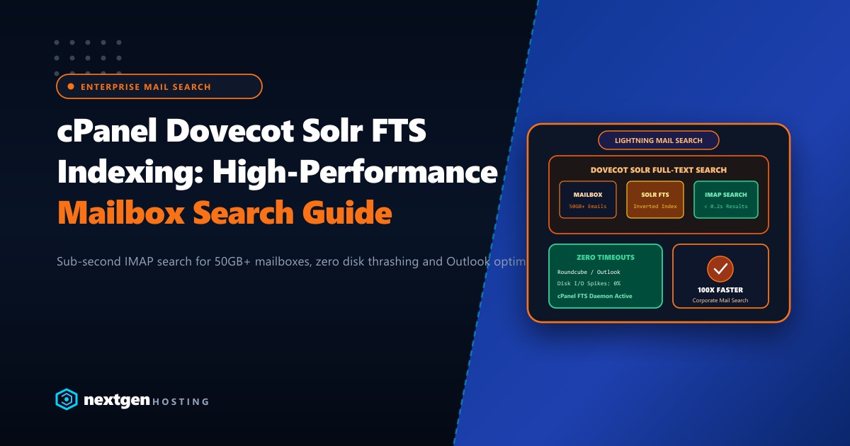 cPanel Dovecot Solr Full-Text Search (FTS): High-Performance Mail Search Guide