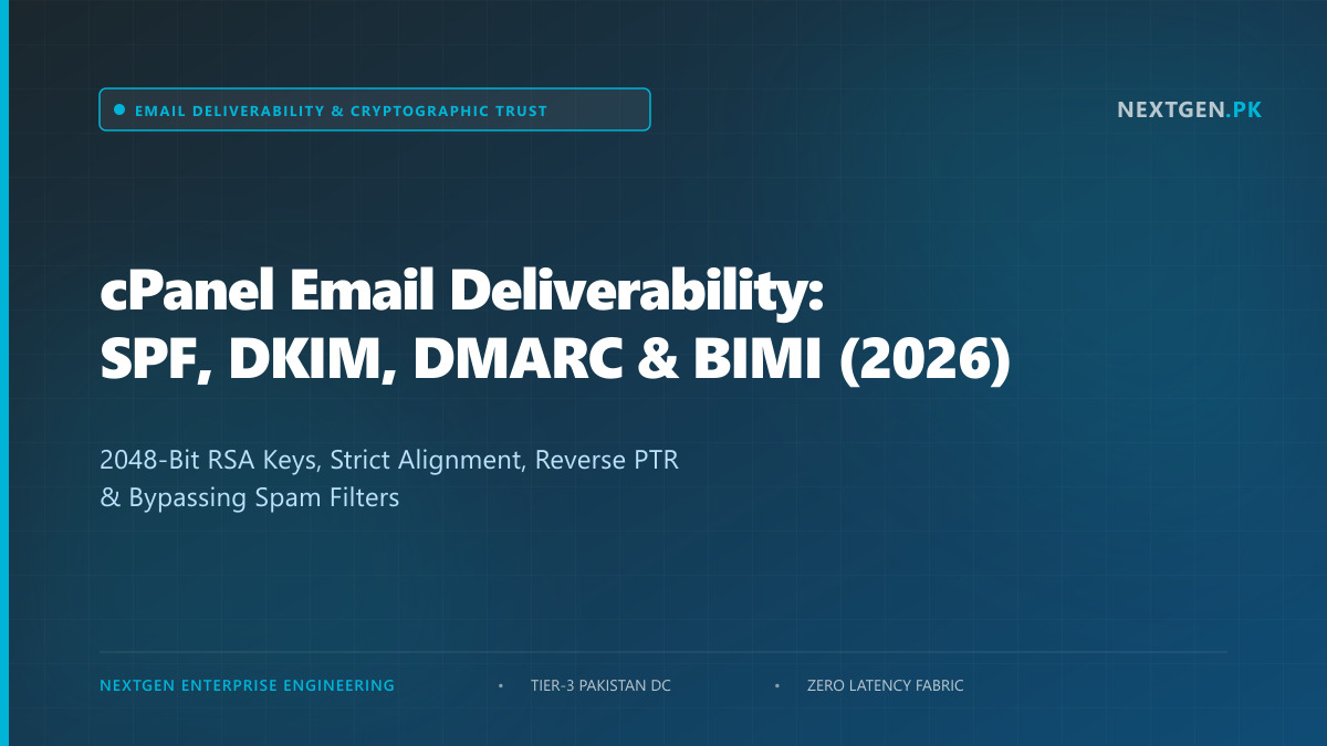 cPanel Email Deliverability: SPF, DKIM, DMARC & BIMI (2026)