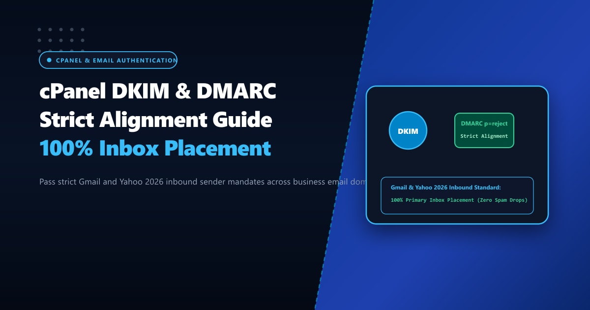 cPanel Exim DKIM & DMARC Strict Alignment Guide: 100% Inbox Placement in Pakistan