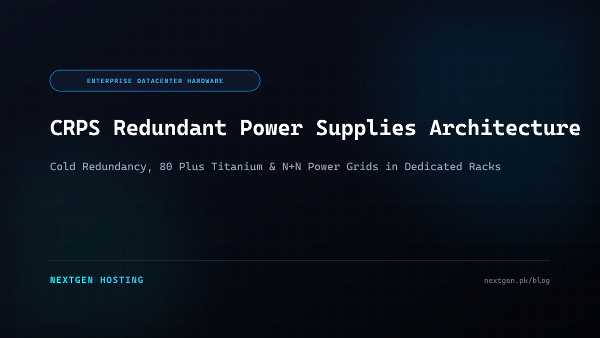 CRPS Redundant Power Supplies and Cold Redundancy in Dedicated Servers: Datacenter Guide