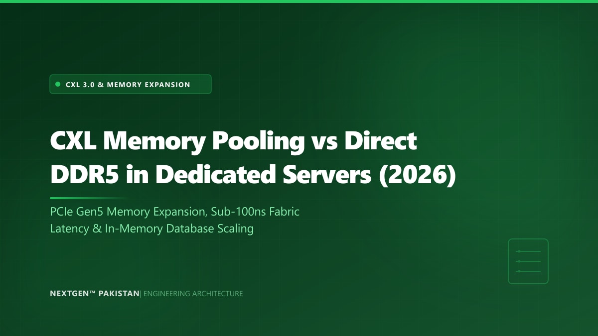CXL Memory Pooling vs Direct DDR5 in Dedicated Servers (2026)