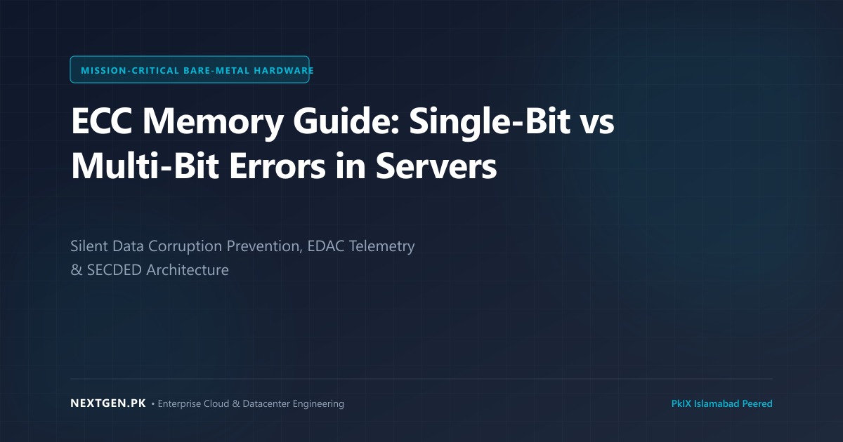 ECC Memory Guide: Single-Bit vs Multi-Bit Errors in Servers (2026)