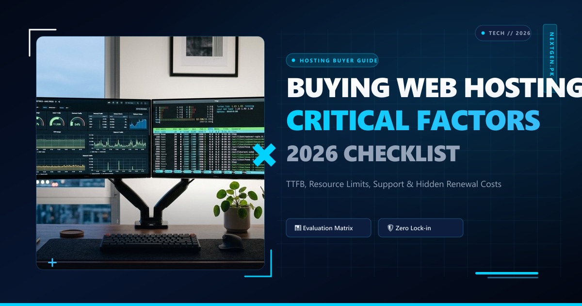10 Crucial Factors to Consider Before Buying Web Hosting (2026 Checklist)