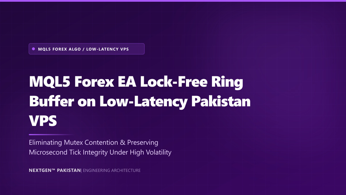 MQL5 Forex EA Lock-Free Ring Buffer on Low-Latency Pakistan VPS (2026)