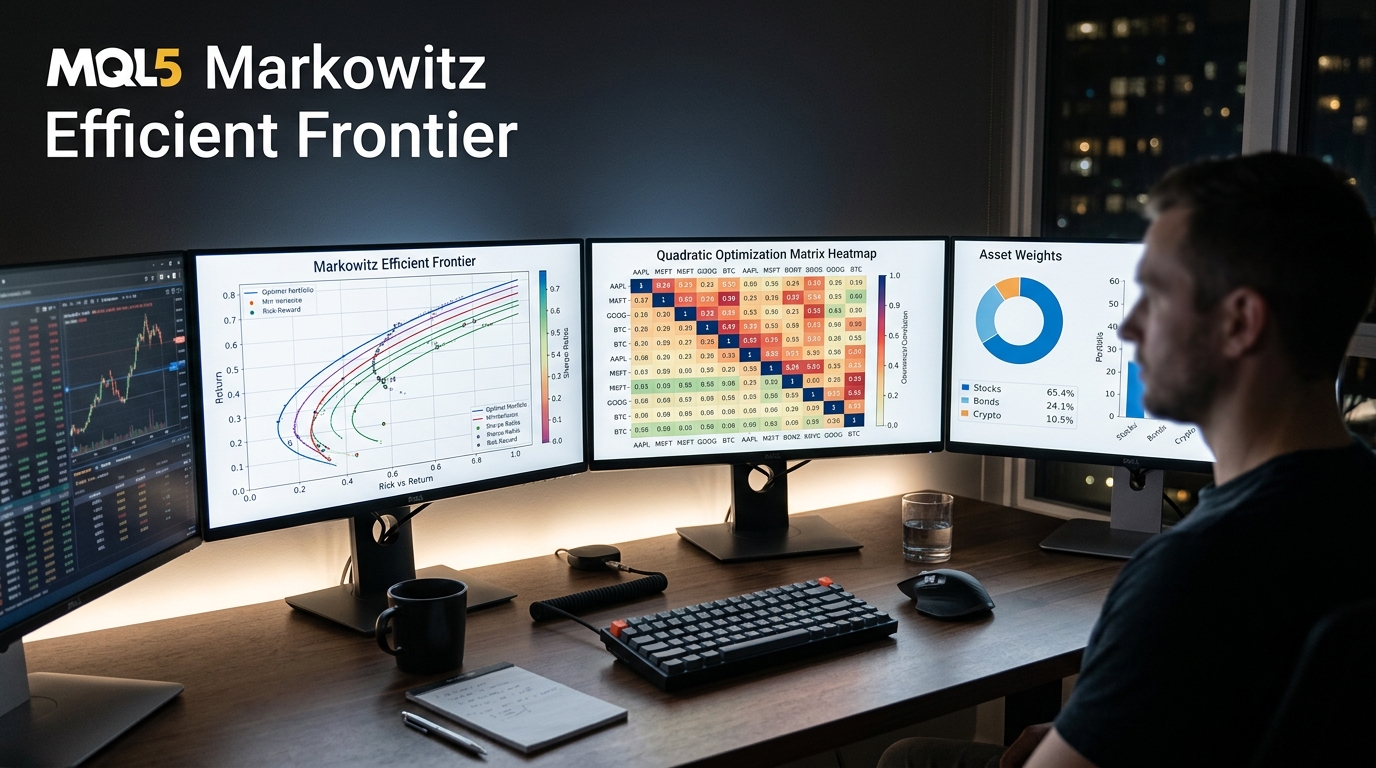 Forex EA MQL5 Markowitz Efficient Frontier Multi-Asset Allocation on VPS