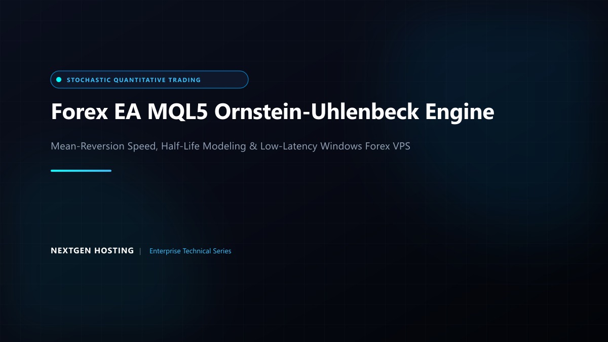 Forex EA MQL5 Ornstein-Uhlenbeck Process: Mean Reversion Speed & Half-Life Modeling on Windows Forex VPS in Pakistan