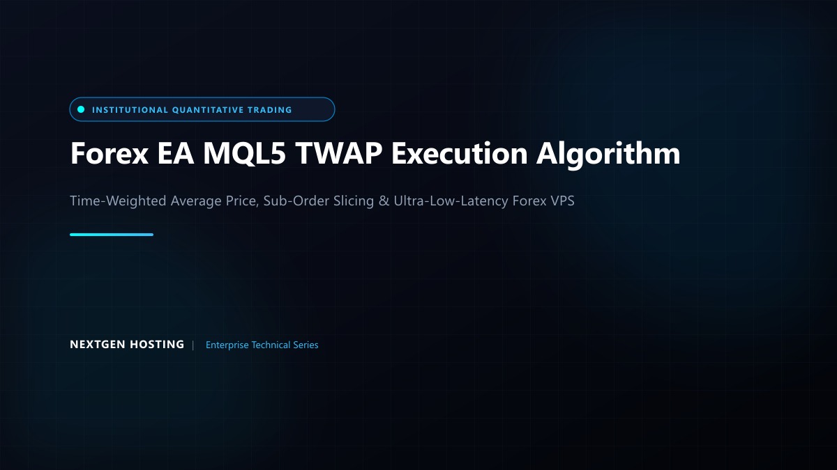 Forex EA MQL5 TWAP Institutional Execution Algorithm on Windows Forex VPS in Pakistan