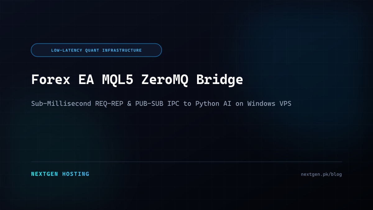 Forex EA MQL5 ZeroMQ Bridge: Sub-Millisecond REQ-REP and PUB-SUB IPC on Windows VPS