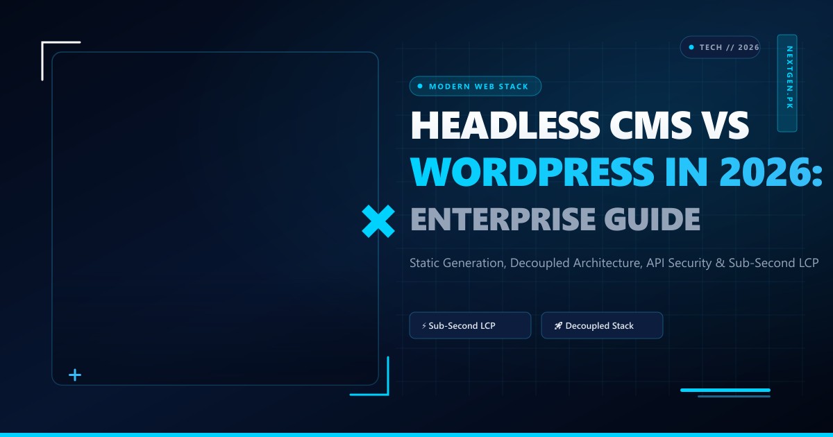 Headless CMS vs. Traditional WordPress: The Modern Web Architecture Guide for Pakistani Enterprises (2026)