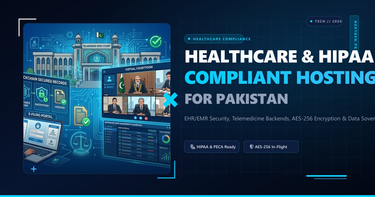 Healthcare & HIPAA-Compliant Hosting in Pakistan: Electronic Health Records (EHR), Telemedicine & Data Privacy Architecture