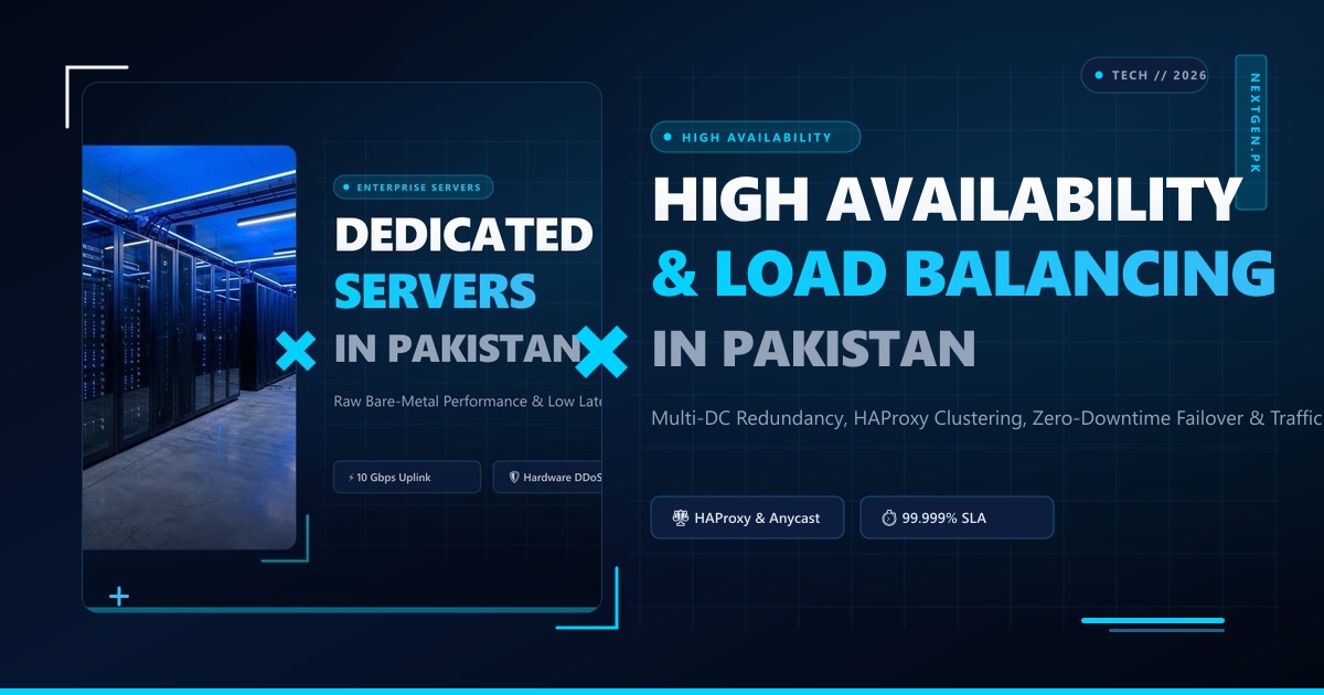 High Availability & Cloud Load Balancing in Pakistan: Zero-Downtime Multi-DC Architecture & Failover Guide