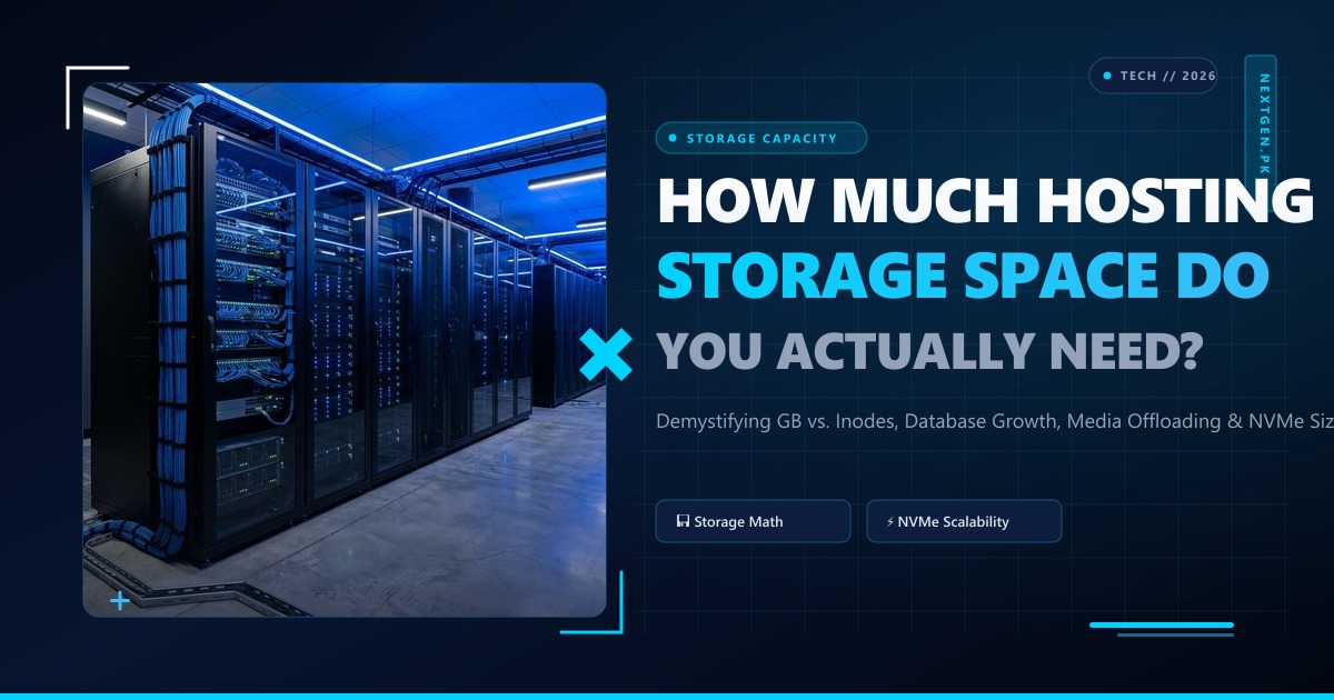 How Much Hosting Space Do You Need? The Complete 2026 Sizing and Capacity Guide