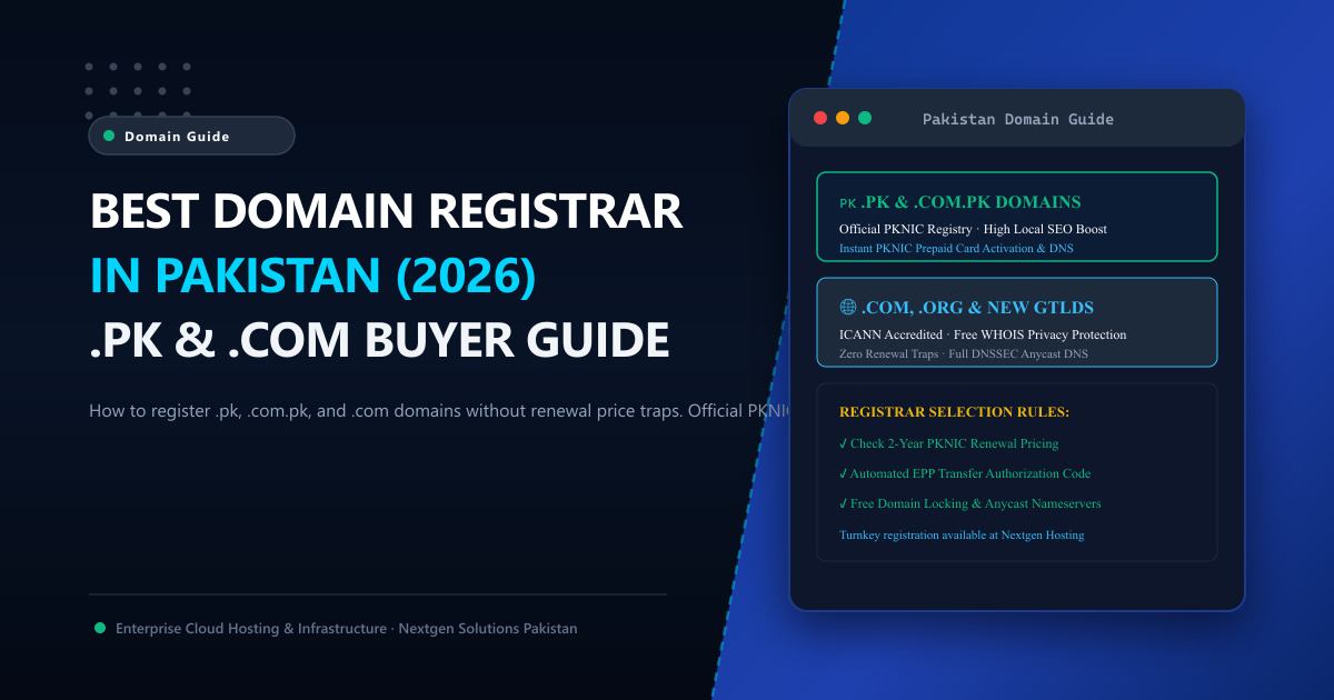 How to Choose the Best Domain Registrar in Pakistan: The .PK & .COM Buyer's Guide (2026)