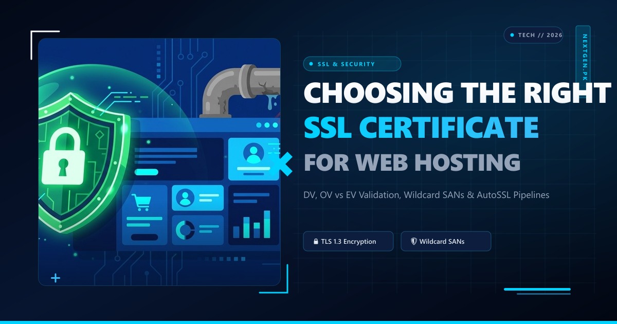 How to Choose the Right SSL Certificate for Your Web Hosting (2026 Security Guide)