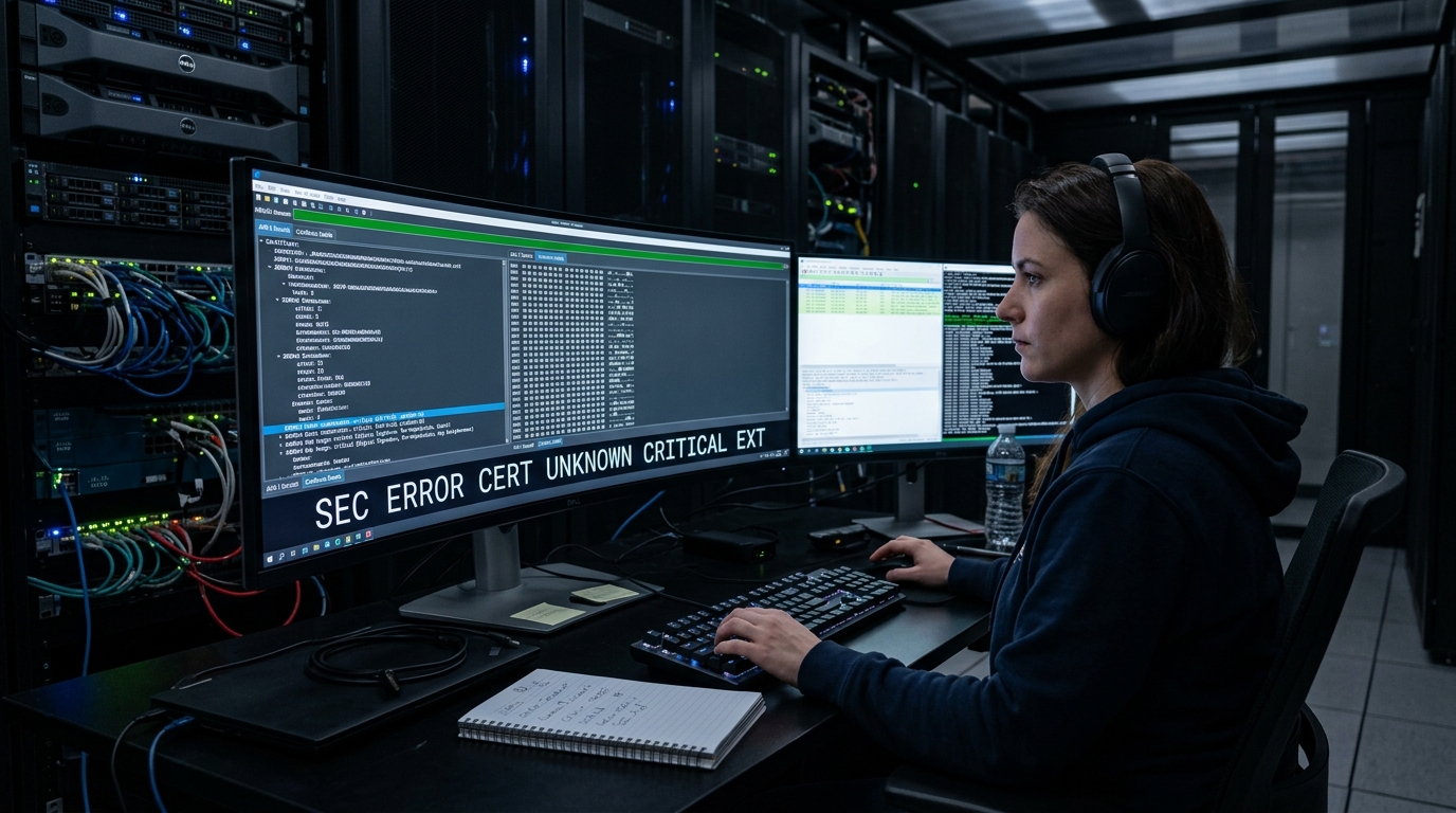How to Fix SEC_ERROR_CERT_CONTAINS_UNKNOWN_CRITICAL_EXT in Firefox