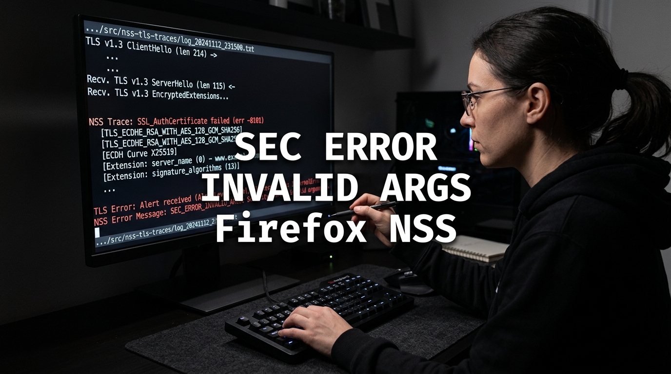 How to Fix SEC_ERROR_INVALID_ARGS in Firefox NSS TLS Handshakes