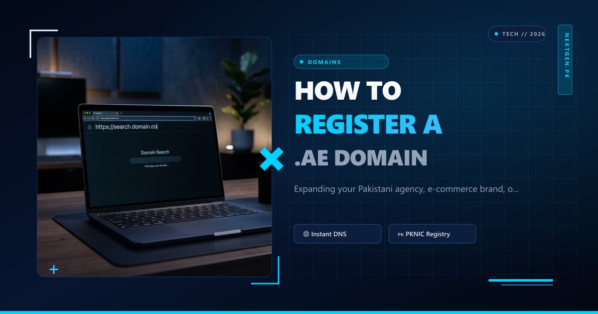 How to Register a .AE Domain for Your UAE Business from Pakistan (2026 Guide)
