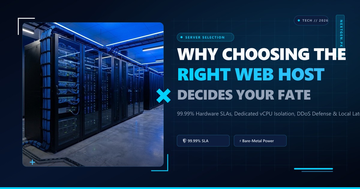 The Importance of Choosing the Right Web Host: Why Your Infrastructure Decides Your Fate