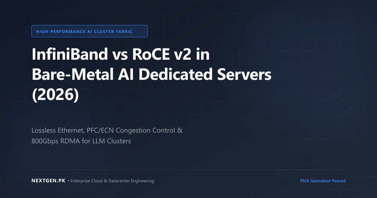 InfiniBand vs RoCE v2 in Bare-Metal AI Dedicated Servers (2026)