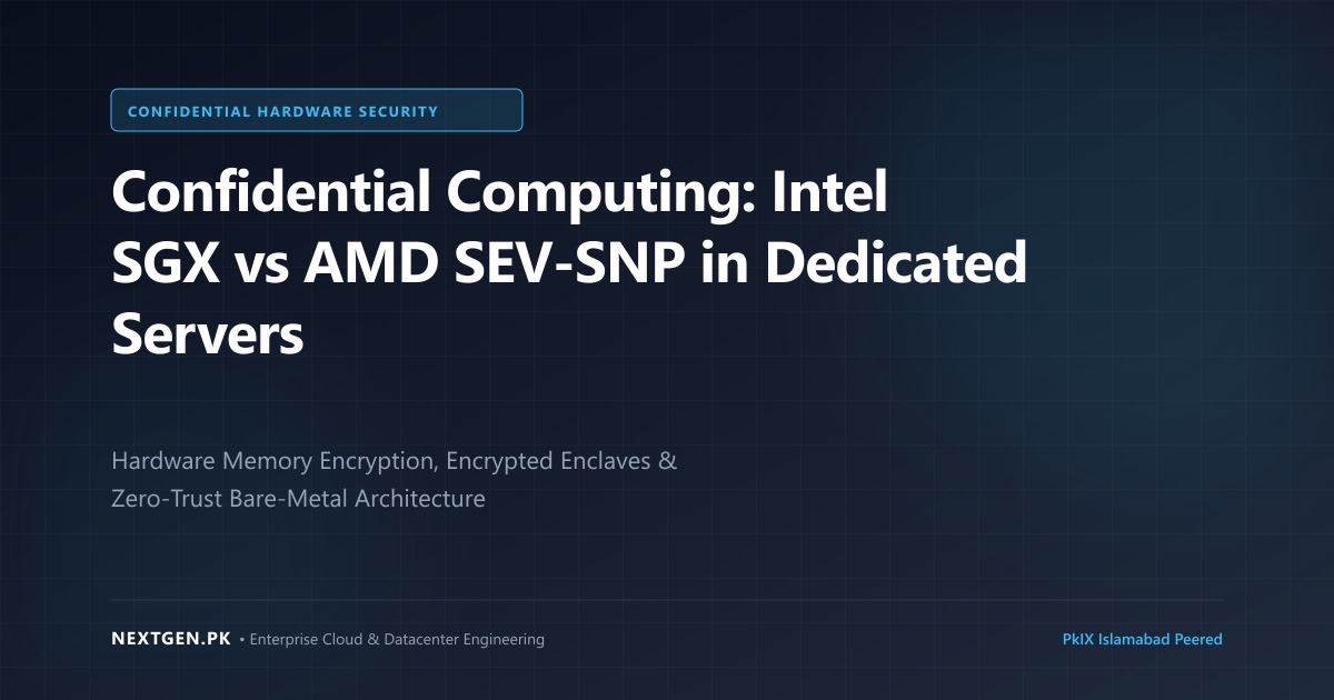 Confidential Computing: Intel SGX vs AMD SEV-SNP in Dedicated Servers (2026)