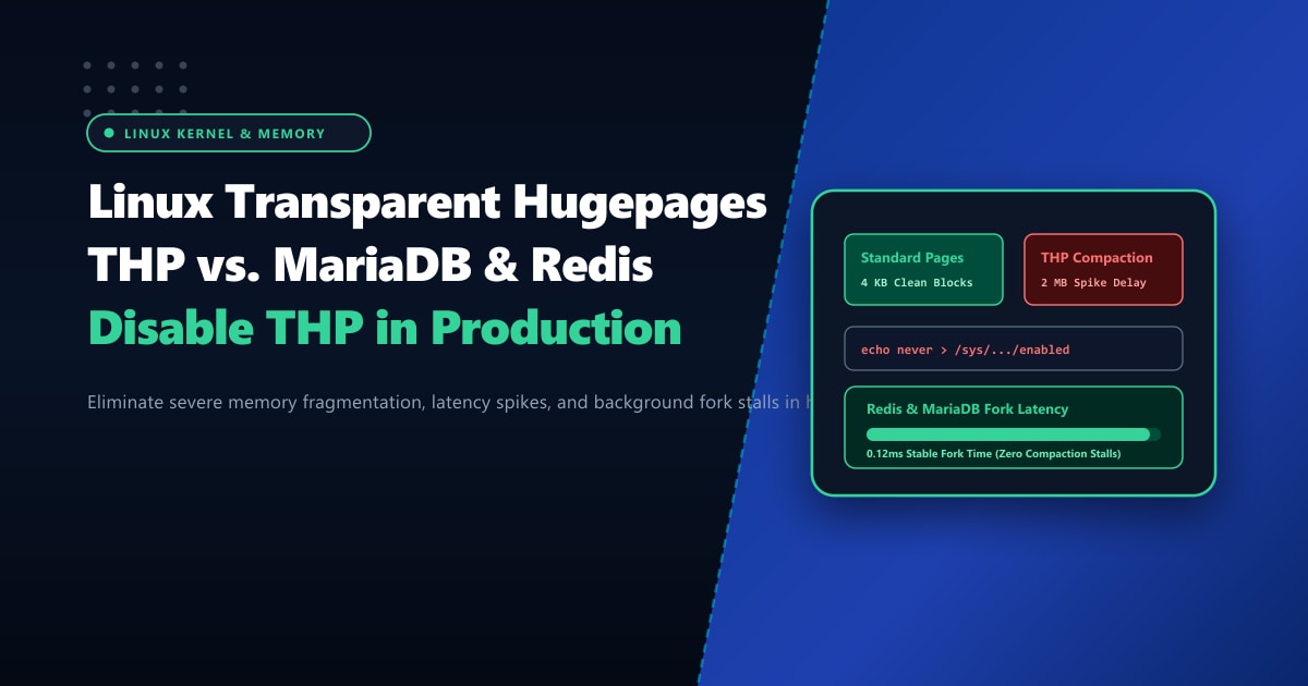 Linux Transparent Hugepages (THP) vs. Redis & MariaDB: Why You Must Disable THP in Production