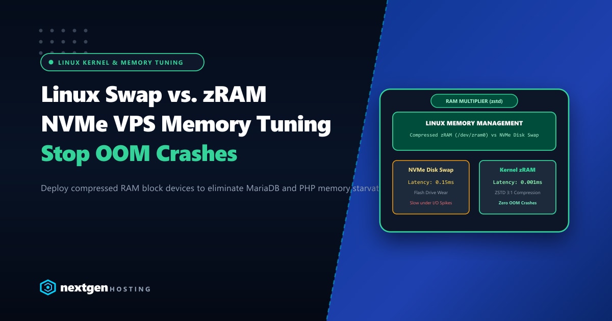 Linux Swap Space vs. zRAM on NVMe VPS: Preventing Out-Of-Memory Crashes in Pakistan