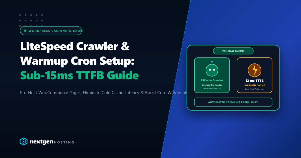 LiteSpeed Cache Crawler & Warmup Cron Setup: Sub-15ms TTFB Guide (2026)