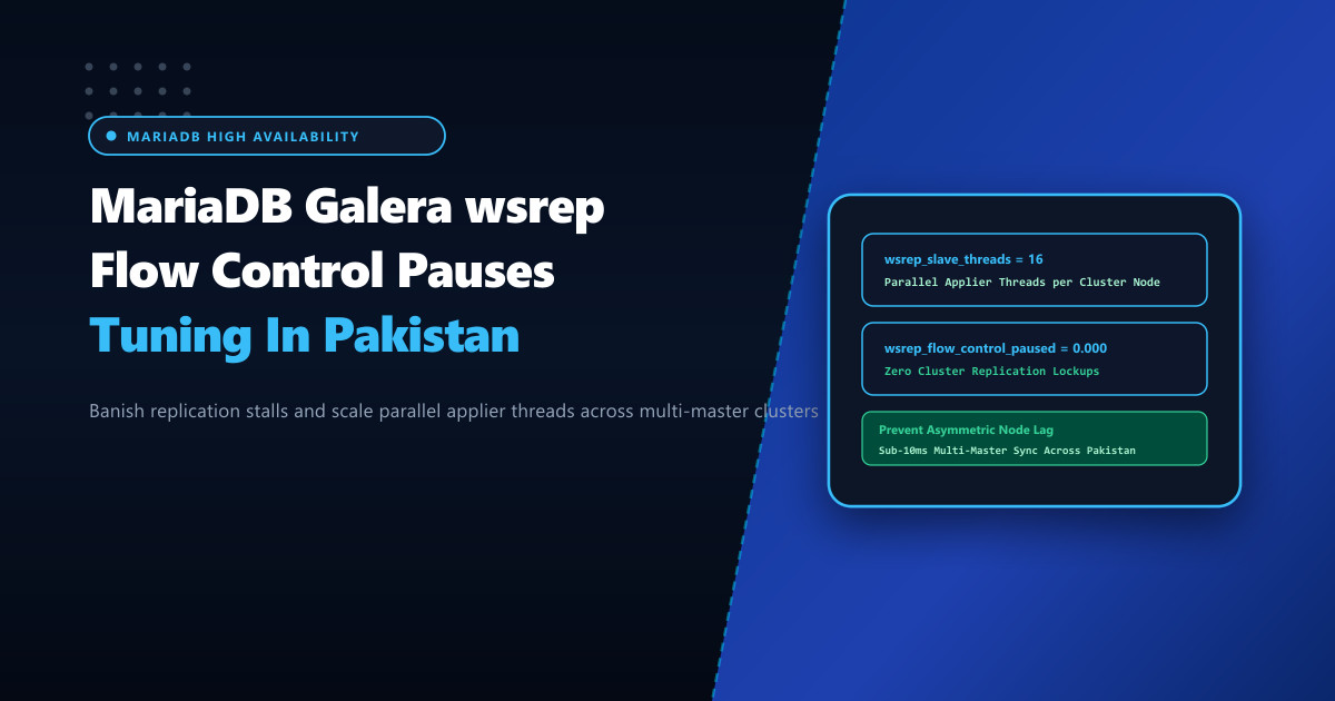 MariaDB Galera Cluster wsrep Flow Control & Replication Pauses in Pakistan