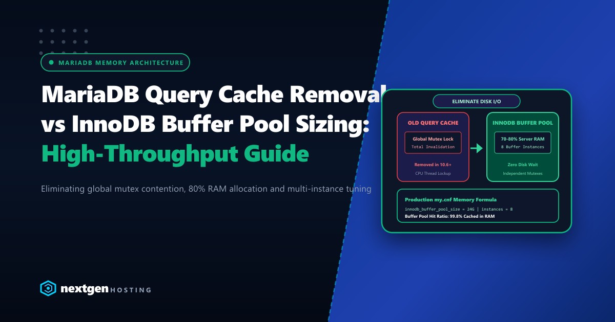 MariaDB Query Cache Deprecation vs InnoDB Buffer Pool: High-Throughput Guide