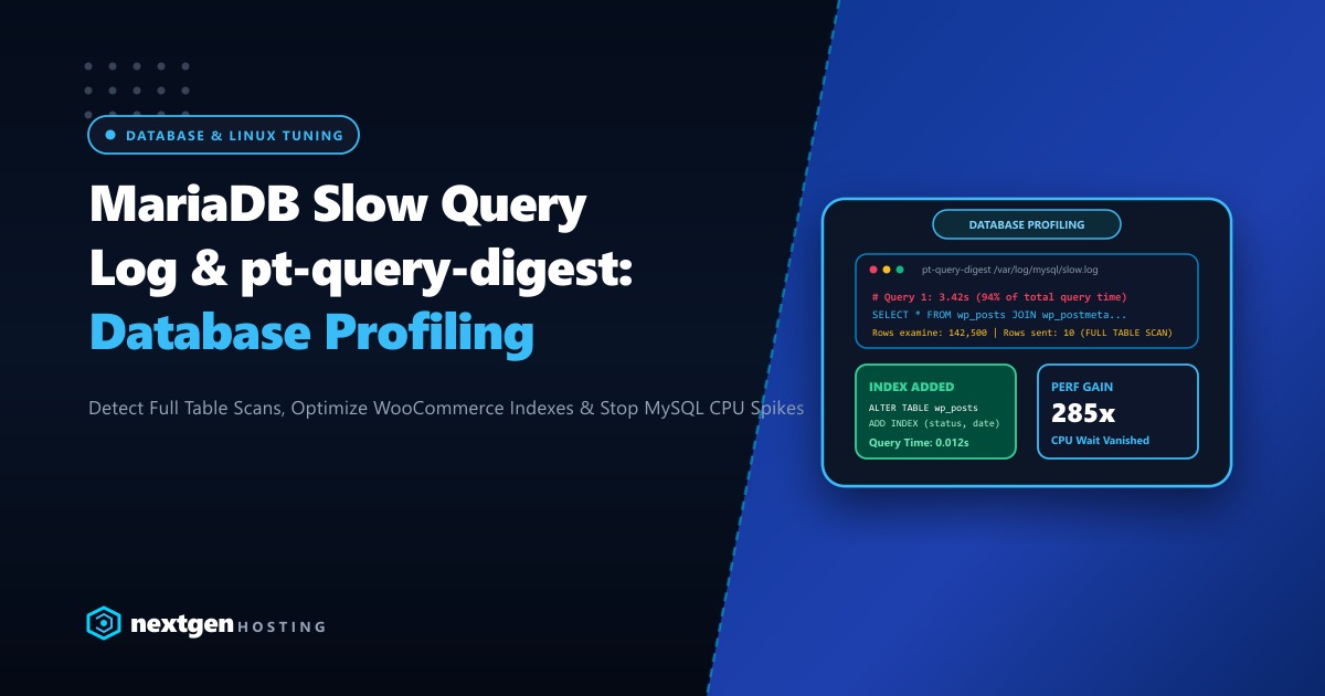 MariaDB Slow Query Log & pt-query-digest: Database Tuning in Pakistan (2026)