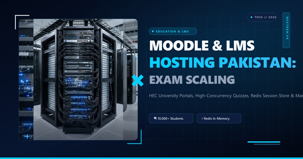 Moodle & LMS Hosting in Pakistan: High-Concurrency University Architecture, Exam Scaling & Redis Tuning Guide (2026)