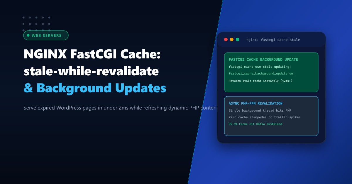 NGINX FastCGI Cache: stale-while-revalidate & Background Updates for WordPress in Pakistan