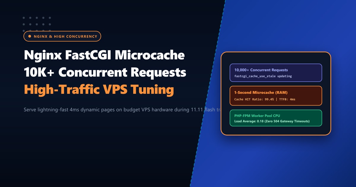 Nginx FastCGI Microcaching: Handle 10,000+ Concurrent Requests on Budget VPS in Pakistan