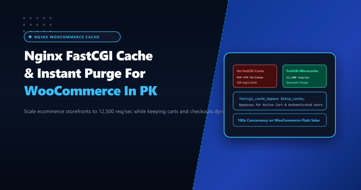 Nginx FastCGI Microcaching & Instant Cache Purge for WooCommerce in Pakistan