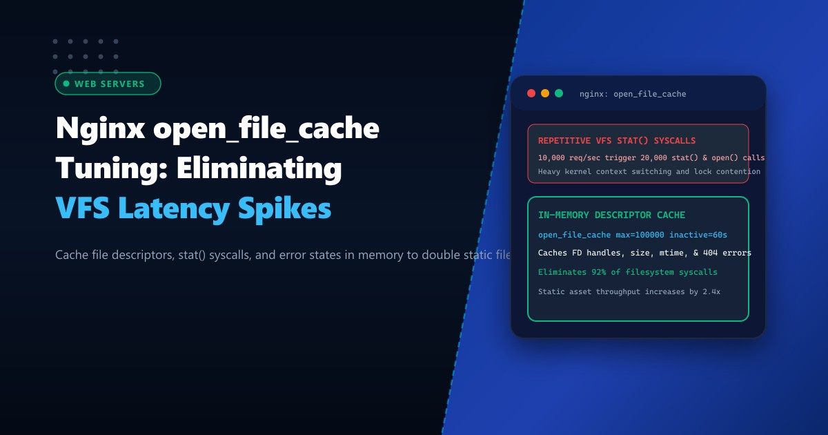Nginx open_file_cache Tuning: Eliminating File Descriptor Exhaustion & VFS Latency
