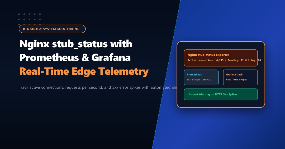 Nginx stub_status with Prometheus & Grafana: Real-Time Edge Telemetry in Pakistan