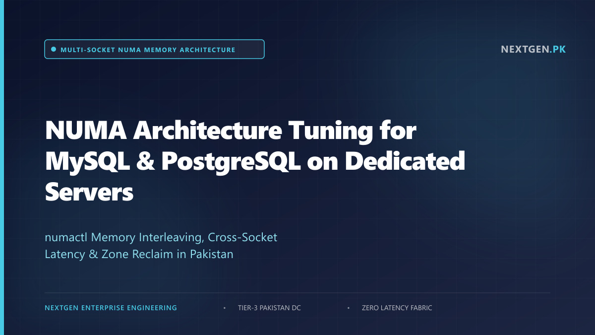 NUMA Architecture Tuning for MySQL & PostgreSQL on Dedicated Servers