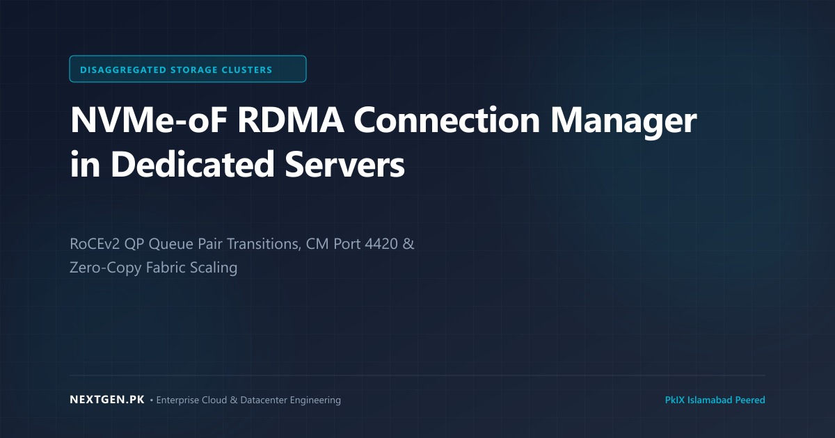 NVMe-oF RDMA Connection Manager in Dedicated Servers (2026)