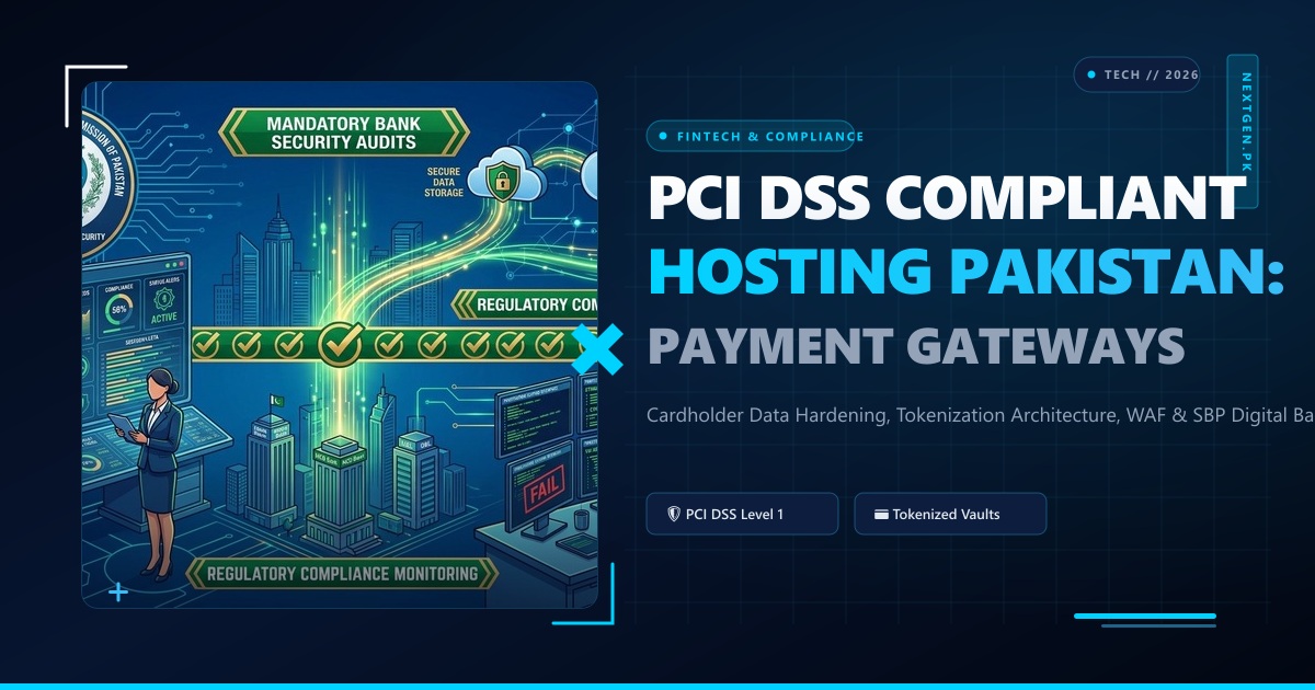 PCI DSS Compliant Hosting in Pakistan: Payment Gateway Hardening, Tokenization & Security Architecture